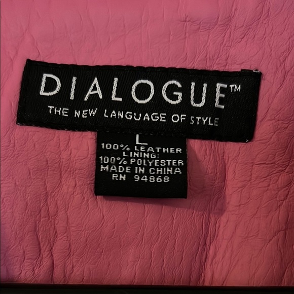 Dialogue Leather Pink Blazer with Tailored Fit - Picture 4 of 4